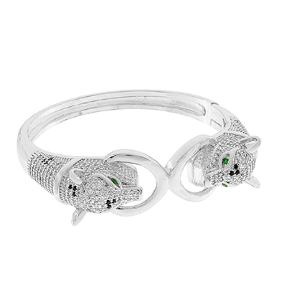 2 Panther Stainless Steel Bracelet